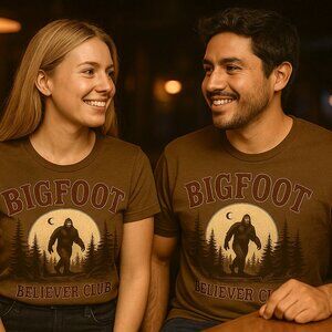 Bigfoot Believer Club T-Shirt, Unisex, Softstyle, Sasquatch, Graphic Tee, Crypt